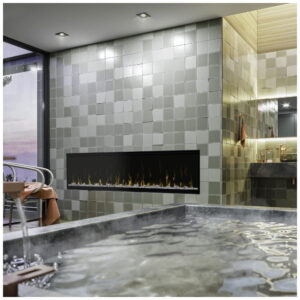 Lareira Elétrica Dimplex 153x40cm 2500W XD Technology LED Embutir 110V