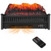 Lareira Elétrica Ecológica 23 58cm com Controle Remoto, Temporizador e Cores e Brilho de Chama Ajustáveis, 110V 1500W, GOFLAME SF413 23A, Preta