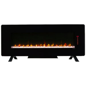 Lareira Elétrica de Parede Dimplex Winslow 48 Polegadas 122 cm Preta 1400W 120V
