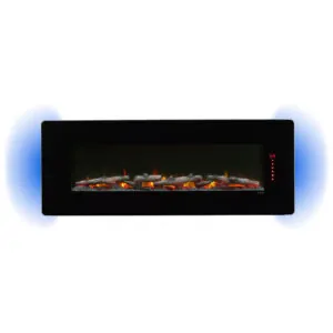 Lareira Elétrica de Parede Dimplex Winslow 48 Polegadas 122 cm Preta 1400W 120V