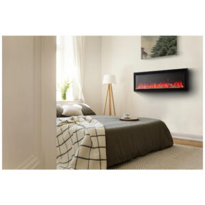 Lareira Elétrica Napoleon Entice 42 NEFL42CFH Preta de Parede 5000 BTU 120V