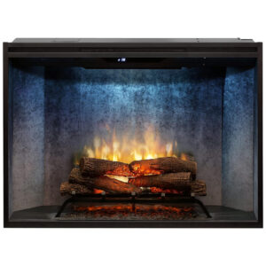 Lareira Elétrica Dimplex Revillusion RBF42WC 42 Polegadas ThruView Concreto Envelhecido 120V 208V 240V