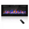 Lareira Elétrica AckMizz 107x46cm 1500W Touch Screen 6 Cores Embutir 110V