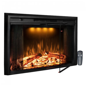 Lareira Elétrica Benrocks 91x69cm 1500W Insert Chamas Multicolor Som 110V