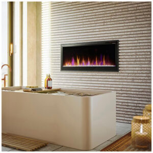Lareira Elétrica Dimplex 107x50cm 1500W Multi Fire Cristais LED Embutir 110V