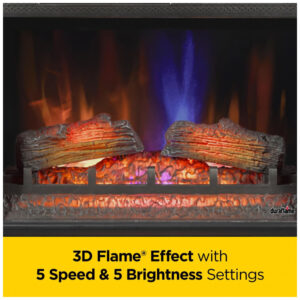 Lareira Elétrica Duraflame 120x98cm 1500W Chamas 3D Mantel Parede 110V