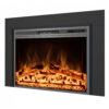 Lareira Elétrica Kentsky 107x75cm 1500W Kit Trim Chamas LED Embutir 110V