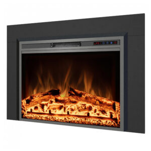Lareira Elétrica Kentsky 107x75cm 1500W Kit Trim Chamas LED Embutir 110V