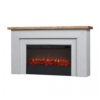 Lareira Elétrica Real Flame 171x95cm 1500W Mantel Chamas LED Controle 110V