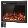 Lareira Elétrica SereneLife 74x56cm 1500W WiFi Alexa 13 Cores Embutir 110V