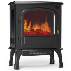 Lareira Elétrica Sweetcrispy FP203R T3 P de Piso 51 cm 20,2 Efeito Chama 3D 1500 W Timer 12h e Remoto