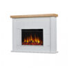 Lareira Elétrica Real Flame 124x97cm 1500W Chamas 6 Cores Controle Remoto 110V