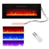 Lareira Elétrica COSTWAY 91x35cm 1500W Chamas LED Ajustáveis Embutir 110V