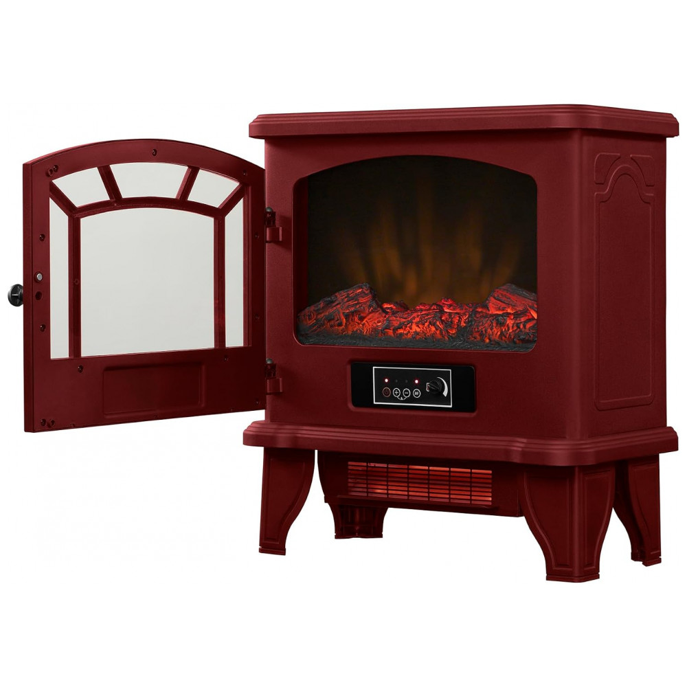 Lareira Elétrica Duraflame 53x58cm 1500W Chamas 3D Infravermelho Portátil 110V