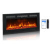 Lareira Elétrica Bonnlo 91x47cm 1500W WiFi Alexa 12 Cores Embutir 110V