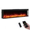 Lareira Elétrica Legend Flame 180x50cm 1500W Chamas 9 Cores Alexa Embutir 110V