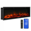 Lareira Elétrica Westinghouse 127x40cm 1500W WiFi Alexa 144 Cores Embutir 110V