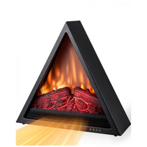 Lareira Elétrica AIRMATE 64x20x56cm 1500W Triangular Chamas Multicolor 110V