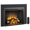 Lareira Elétrica LegendFlame Carl Preto 111 cm largura x 78 cm altura Trim Kit 120V