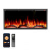 Lareira Elétrica R.W.FLAME 91x43cm 1500W WiFi Alexa Multicolor Embutir 110V