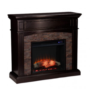 Lareira Elétrica SEI Furniture 116x107cm 1500W Chamas LED Corner 110V