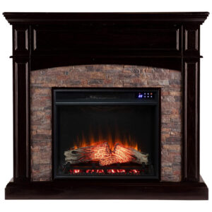 Lareira Elétrica SEI Furniture 116x107cm 1500W Chamas LED Corner 110V