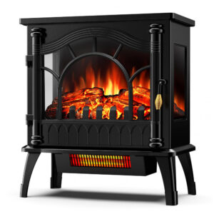 Lareira Elétrica ZAFRO 58x51cm 1500W Chamas 3D LED Termostato Portátil 110V
